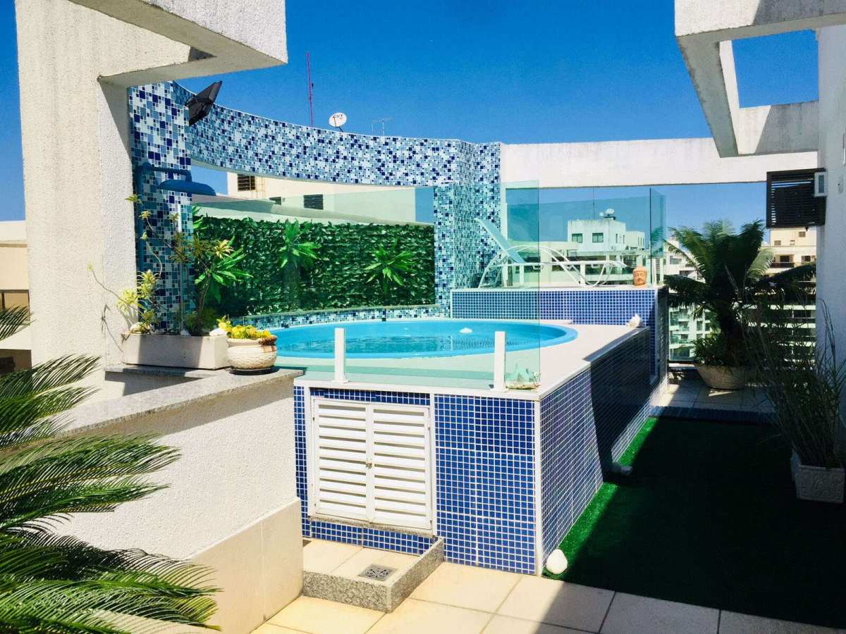 Cobertura magnífica linear 3 Quartos, 180 m² com lazer privativo no Residencial Life Resort - Recreio - MLeão Imóveis